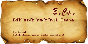 Böszörményi Csaba névjegykártya